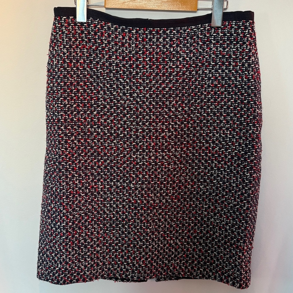 Talbots Blue Red And White Skirt-Size 8
